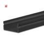 ISO115549 / LED Aufbauprofil PURE14 S Aluminium schwarz RAL 9005, 300cm / EAN 9009377143441