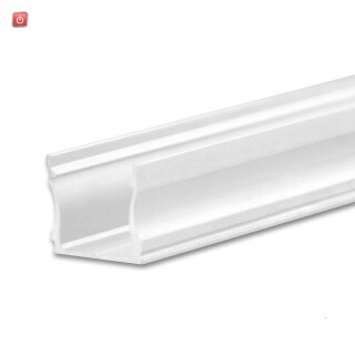ISO115551 / LED Aufbauprofil PURE12 S Aluminium weiß RAL9010, 300cm / EAN 9009377143465