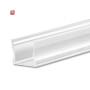 ISO115551 / LED Aufbauprofil PURE12 S Aluminium weiß RAL9010, 300cm / EAN 9009377143465