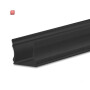 ISO115552 / LED Aufbauprofil PURE12 S Aluminium schwarz RAL9005, 300cm / EAN 9009377143472