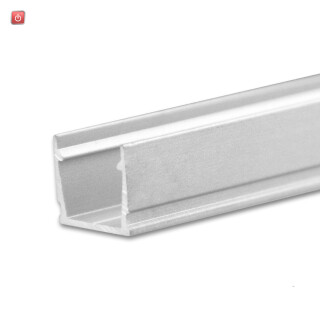 ISO115555 / LED Aufbauprofil SURF10 Aluminium eloxiert, 300cm / EAN 9009377143502