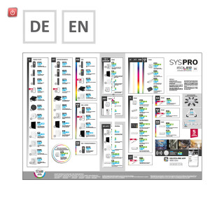 ISO100039 / ISOLED SYS-PRO Übersichtsplakat Format A0 DE+EN / EAN 9009377083013
