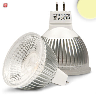 ISO112036 / MR16 LED Strahler 6W GLAS-COB, 70°, warmweiß, dimmbar / EAN 9009377022777