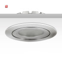 ISO112048 / LED Einbaustrahler, silber, 8W SMD, 120°, rund, warmweiß, dimmbar / EAN 9009377023019