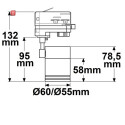 ISO115505 / 3-Phasen Schienen-Adapter Mini für GU10-Spots, schwarz matt / EAN 9009377142956