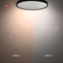 ISO116168 / LED Hängeleuchte UGR<19 2H, schwarz, 40W|50W, IP42, DN600, 2700|3000|4000K, dimmbar, exkl. Kabel / EAN 9009377155536