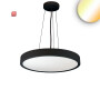ISO116168 / LED Hängeleuchte UGR<19 2H, schwarz, 40W|50W, IP42, DN600, 2700|3000|4000K, dimmbar, exkl. Kabel / EAN 9009377155536
