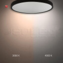 ISO116169 / LED Hängeleuchte UGR<19 2H, schwarz, 60W|70W, IP42, DN800, 2700|3000|4000K, dimmbar, exkl. Kabel / EAN 9009377155543