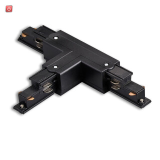 ISO116230 / 3-Phasen DALI T-Verbinder für Aufbauschiene, N-Leiter rechts, schwarz / EAN 9009377158254