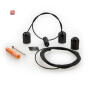 ISO116725 / Seilabhängung Z04 für LAMP30 V2, schwarz, Länge bis 3m, 2 Stk, inkl. Befestigungsmaterial / EAN 9009377166211