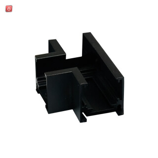 ISO116728 / Track48 T-Schiene horizontal für Aufbauschiene flat, schwarz, nicht stromführend / EAN 9009377166402