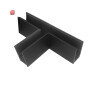 ISO116729 / Track48 T-Schiene horizontal für Aufbauschiene, schwarz, nicht stromführend / EAN 9009377166419