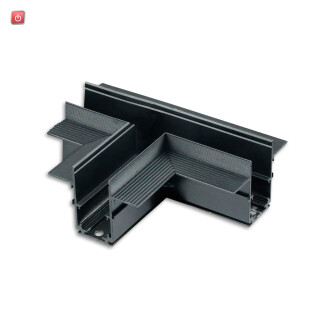 ISO116730 / Track48 T-Schiene horizontal für Trockenbauschiene, schwarz, nicht stromführend / EAN 9009377166426