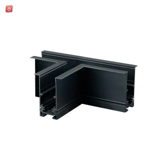 ISO116731 / Track48 T-Schiene horizontal für Einbauschiene, schwarz, nicht stromführend / EAN 9009377166433