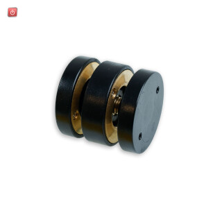 ISO116733 / Track48 Multi X Basismodul für Aufbauschiene, schwarz, max. 6A, 4-polig / EAN 9009377166457