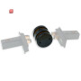 ISO116733 / Track48 Multi X Basismodul für Aufbauschiene, schwarz, max. 6A, 4-polig / EAN 9009377166457