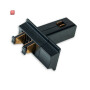 ISO116734 / Track48 Multi X Verbinder zum Basismodul, für Aufbauschiene, schwarz, max. 6A, 4-polig / EAN 9009377166464