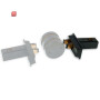 ISO116734 / Track48 Multi X Verbinder zum Basismodul, für Aufbauschiene, schwarz, max. 6A, 4-polig / EAN 9009377166464