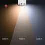 ISO115592 / LED Deckenaufbaustrahler IP65, weiß, 10W, ColorSwitch 3000|4000|5000K, dimmbar / EAN 9009377144714