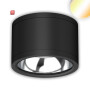 ISO115593 / LED Deckenaufbaustrahler IP65, schwarz, 25W, ColorSwitch 3000|4000|5000K, dimmbar / EAN 9009377144721