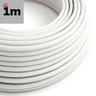 ISO115744 / Kabel Stoff-ummantelt weiß, 3x0,75mm² AWG18, Meterware / EAN 9009377147289