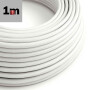 ISO115744 / Kabel Stoff-ummantelt weiß, 3x0,75mm² AWG18, Meterware / EAN 9009377147289