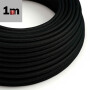 ISO115745 / Kabel Stoff-ummantelt, schwarz, 3x0,75mm² AWG18, Meterware / EAN 9009377147302