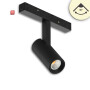 ISO116089 / Track48 Schienenstrahler schwarz, 7W, 30°, UGR<19, 48V DC, 3000K, CRI90, DALI dimmbar / EAN 9009377154829