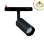ISO116090 / Track48 Schienenstrahler schwarz, 16W, 30°, UGR<19, 48V DC, 3000K, CRI90 / EAN 9009377154836