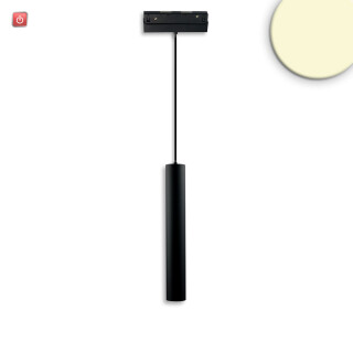 ISO116092 / Track48 Hängeleuchte Pipe, schwarz, 7W, 36°, UGR<19, 48V DC, 3000K, CRI90 / EAN 9009377154850